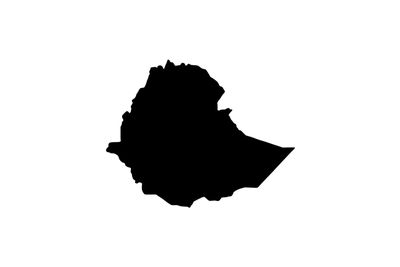 Umriss Äthiopien Magnet