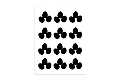 Stickerbogen Ostereier