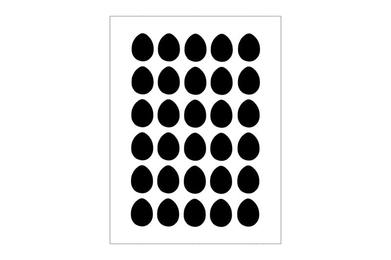 Stickerbogen Ei