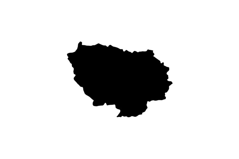 Umriss Ile-de-France Magnet