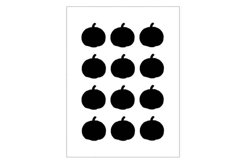 Stickerbogen Kürbis