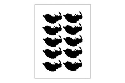 Stickerbogen Gewässerumriss Eibsee