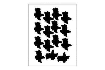 Stickerbogen Länderumriss Sachsen-Anhalt