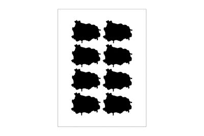 Stickerbogen Inselumriss Ischia