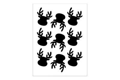 Stickerbogen Rentiere