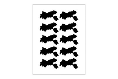 Stickerbogen Länderumriss Tirol