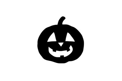 Umriss Halloween Kürbis Magnet