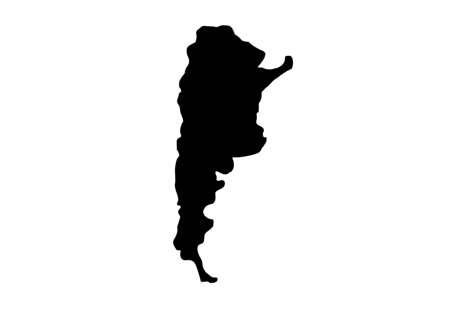 Umriss Argentinien Magnet