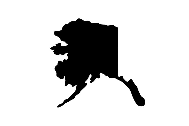 Umriss Alaska Magnet
