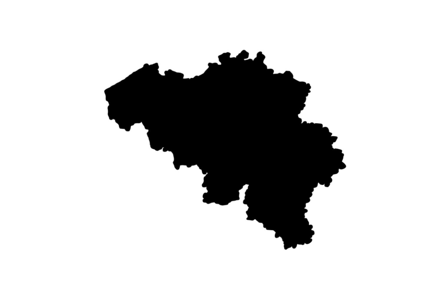 Umriss Belgien Magnet