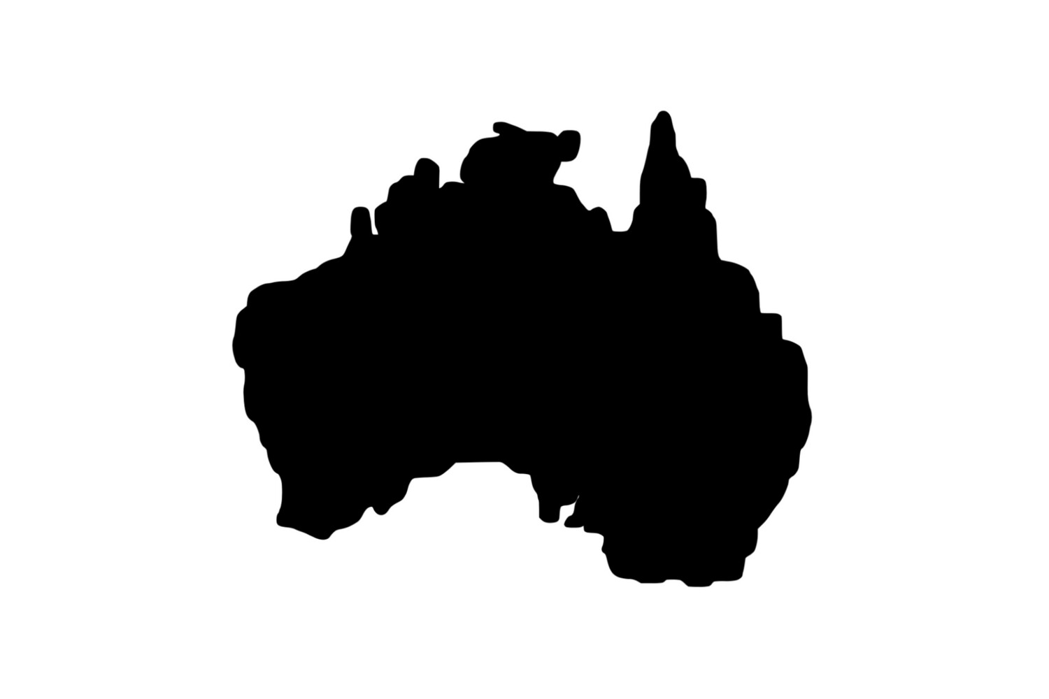 Umriss Australien Magnet Umriss Australien Magnet