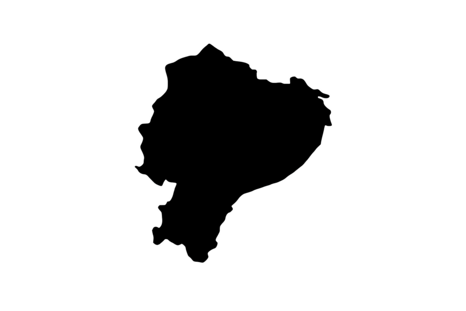 Umriss Ecuador Magnet