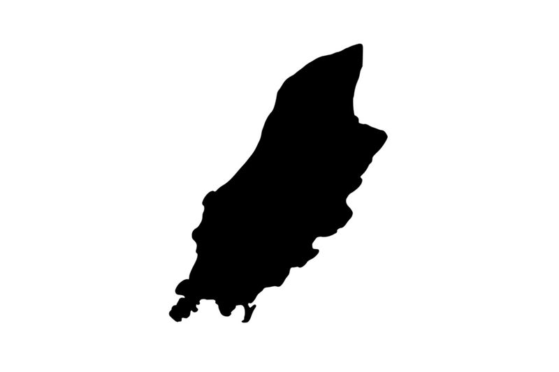 Umriss Isle of Man Magnet