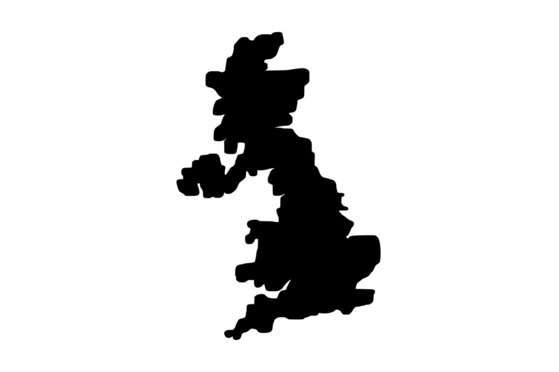 Umriss Großbritannien Magnet