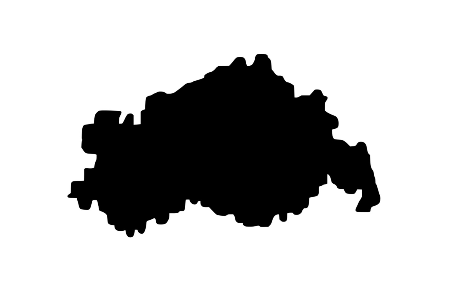 Umriss Mecklenburg-Vorpommern Magnet Umriss Mecklenburg-Vorpommern Magnet