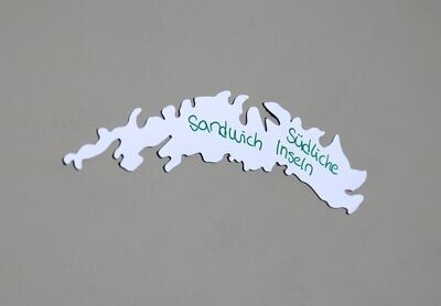 Umriss Südliche Sandwich Inseln Magnet Umriss Südliche Sandwich Inseln Magnet