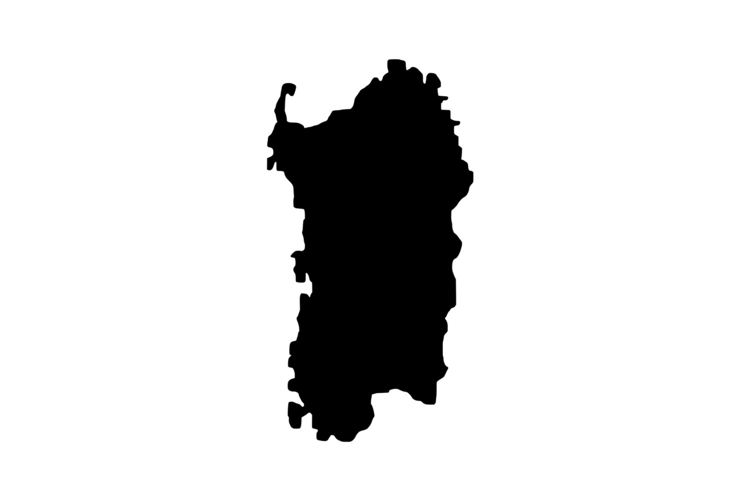 Umriss Sardinien Magnet Umriss Sardinien Magnet