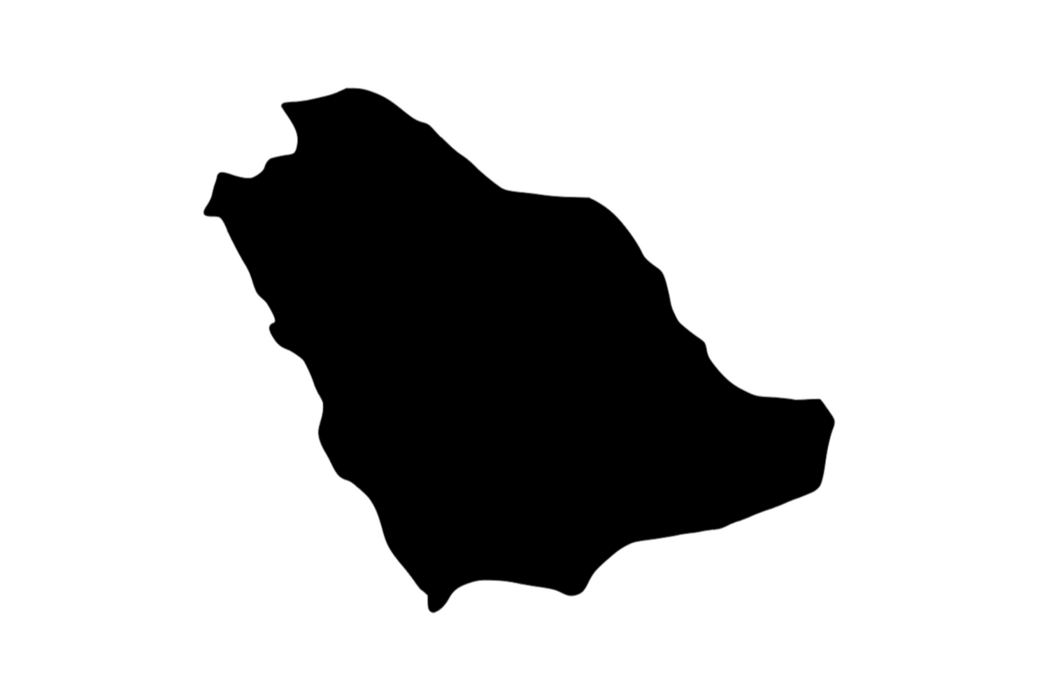 Umriss Saudi Arabien Magnet Umriss Saudi Arabien Magnet