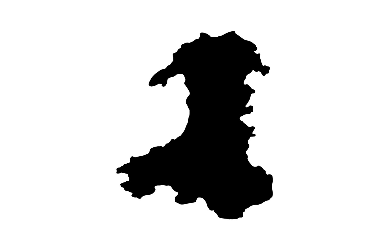Umriss Wales Magnet Umriss Wales Magnet