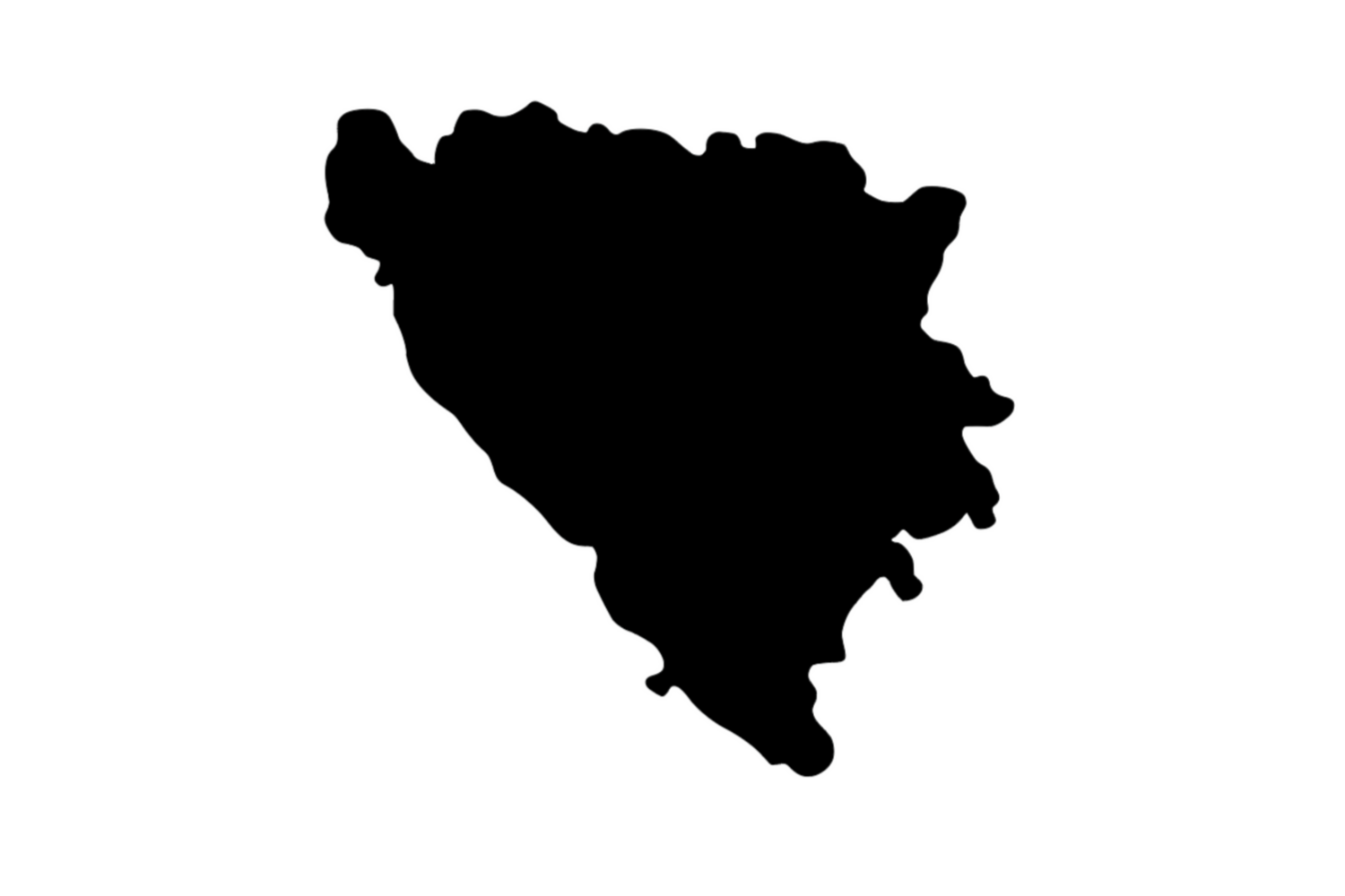 Umriss Bosnien und Herzegowina Magnet Umriss Bosnien und Herzegowina Magnet