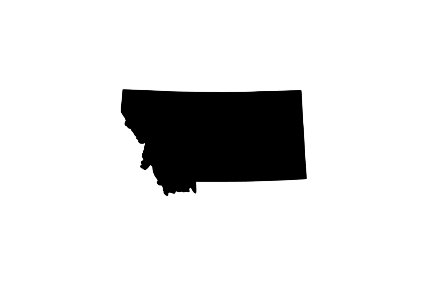Umriss Montana Magnet