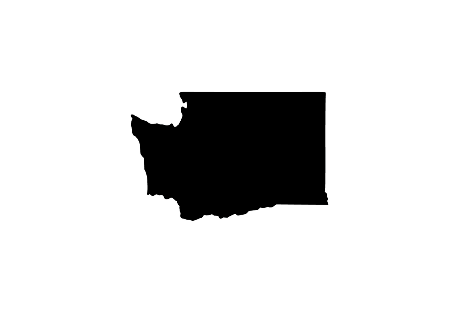 Umriss Washington Magnet