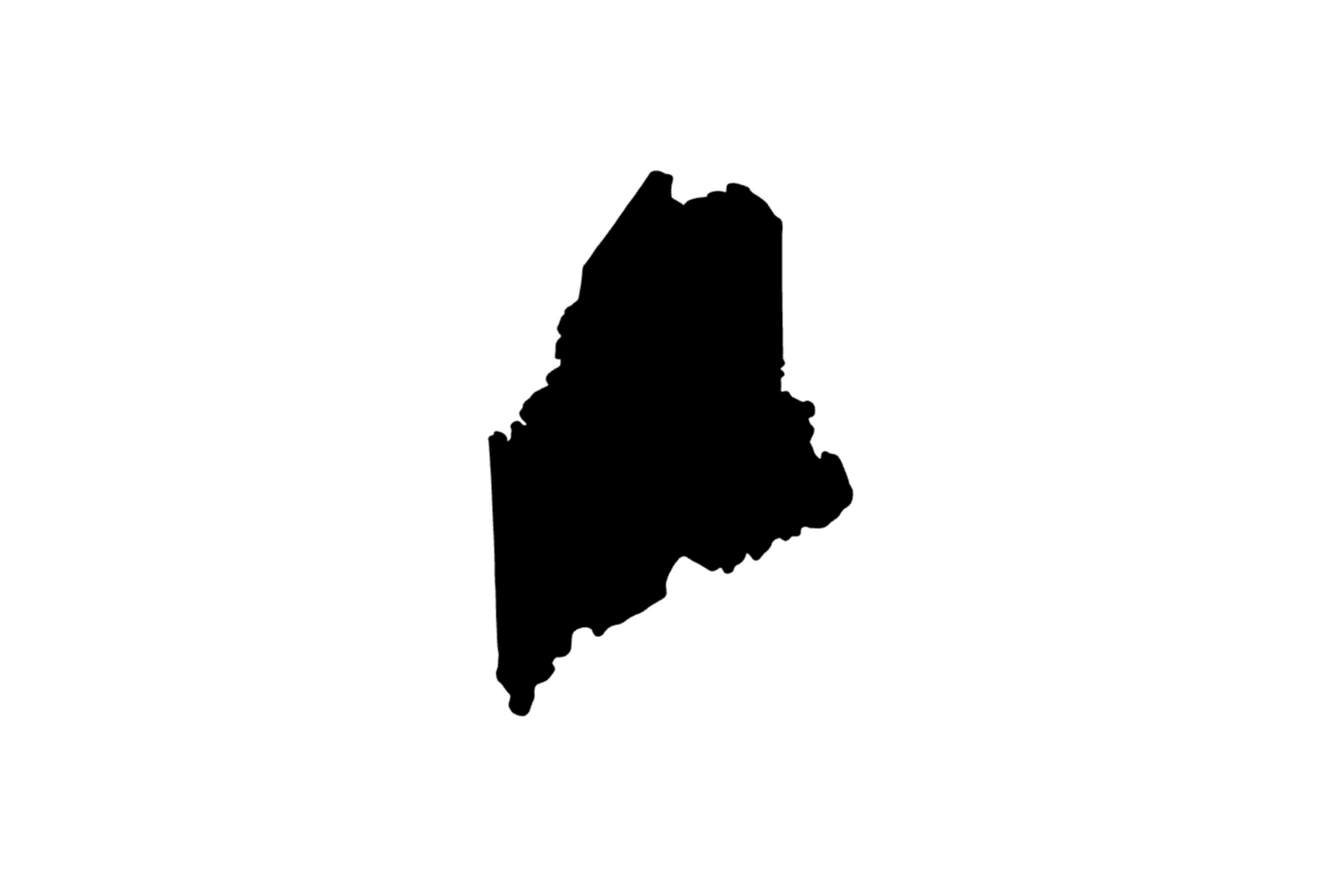 Umriss Maine Magnet Umriss Maine Magnet