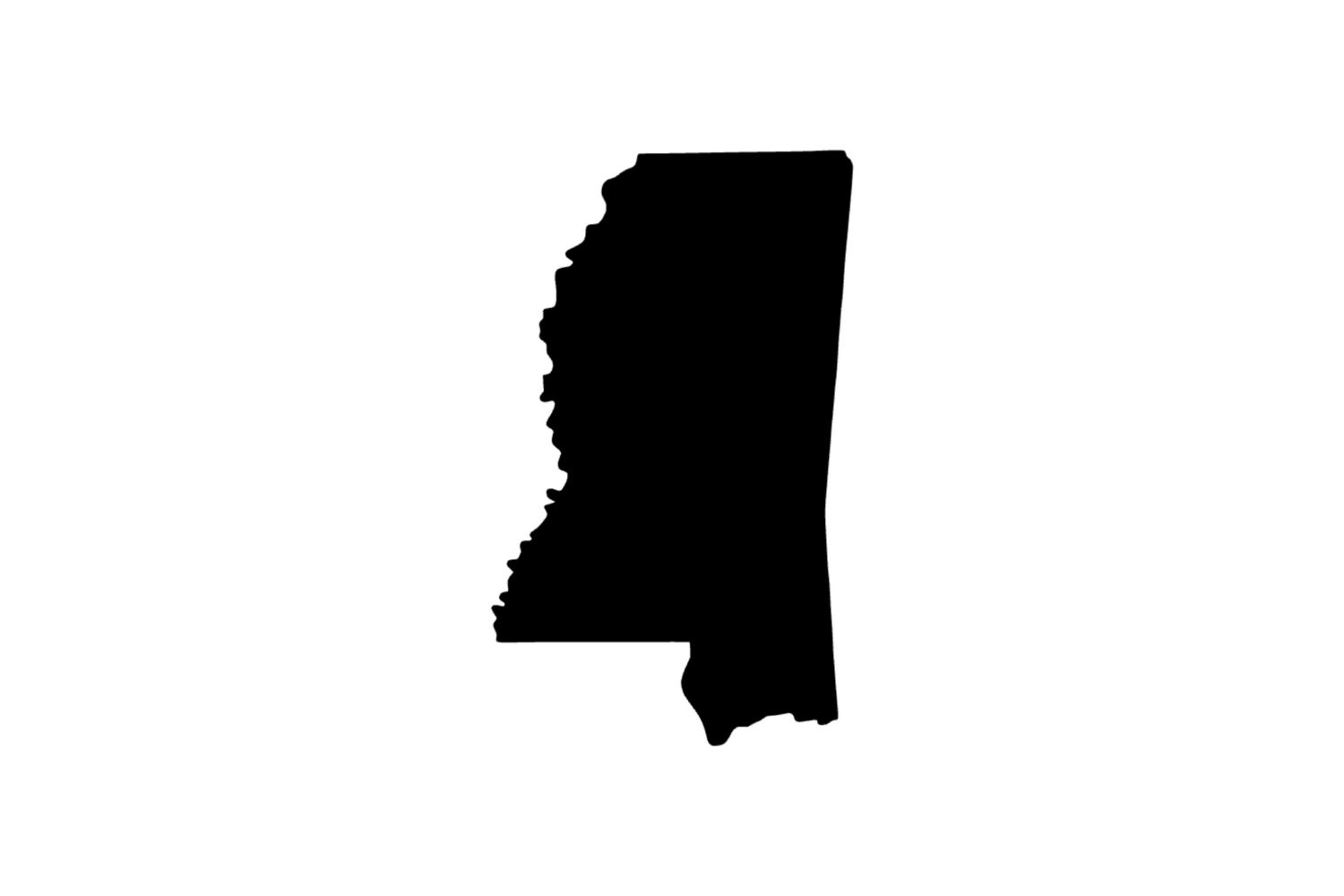 Umriss Mississippi Magnet Umriss Mississippi Magnet