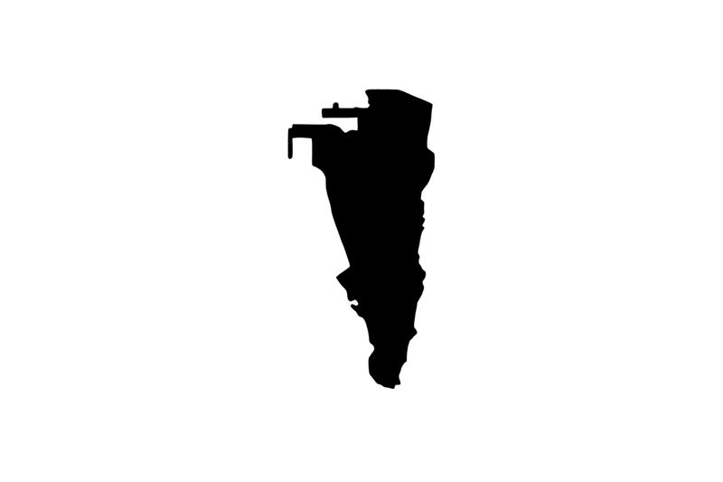 Umriss Gibraltar Magnet Umriss Gibraltar Magnet