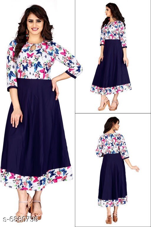 Royal Crepe Printed Kurti