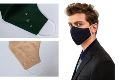 EU standard cotton face masks - 3 ply, water resistant.