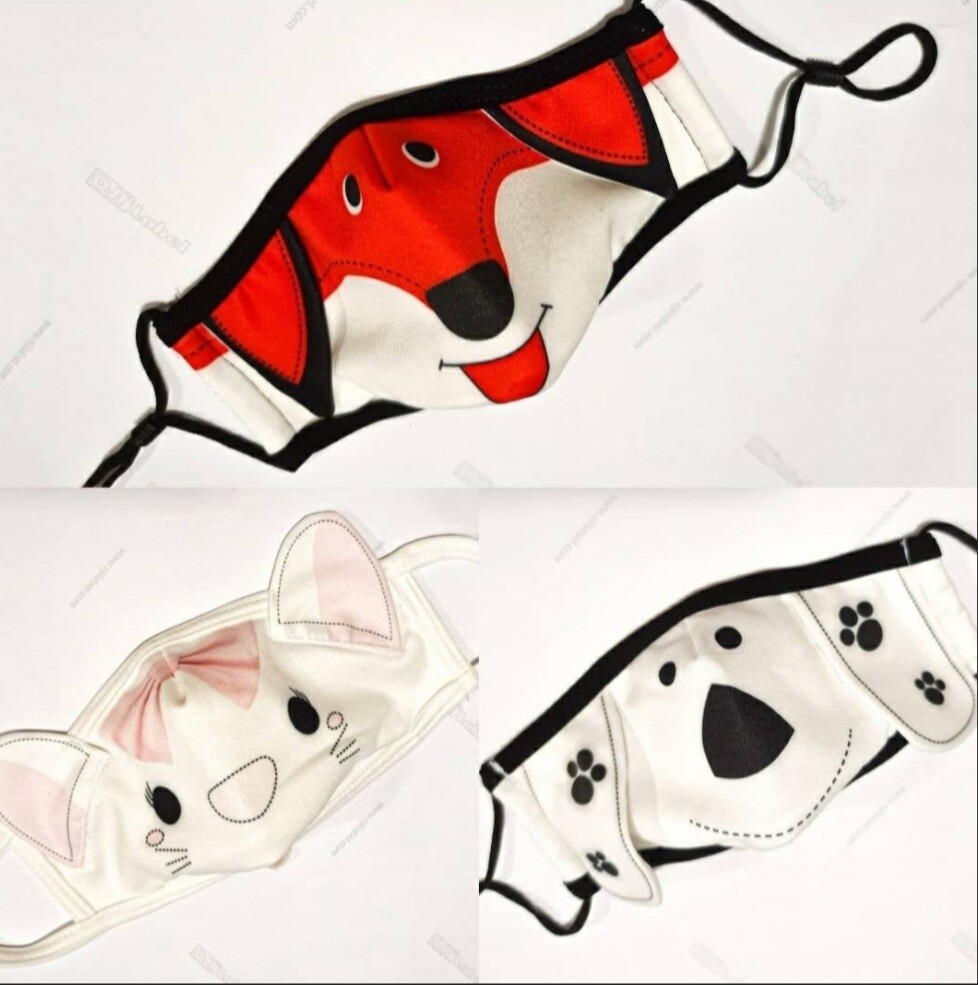 3 pack of Cute Kid Face Masks - 3 layers