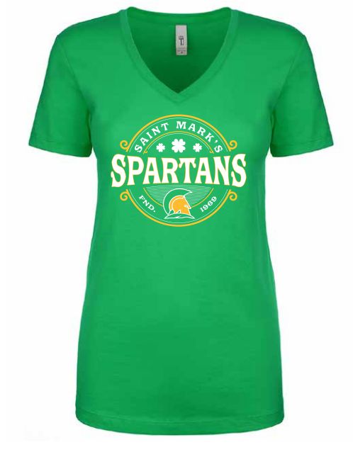 Ladies Vneck St. Patrick's Day tee