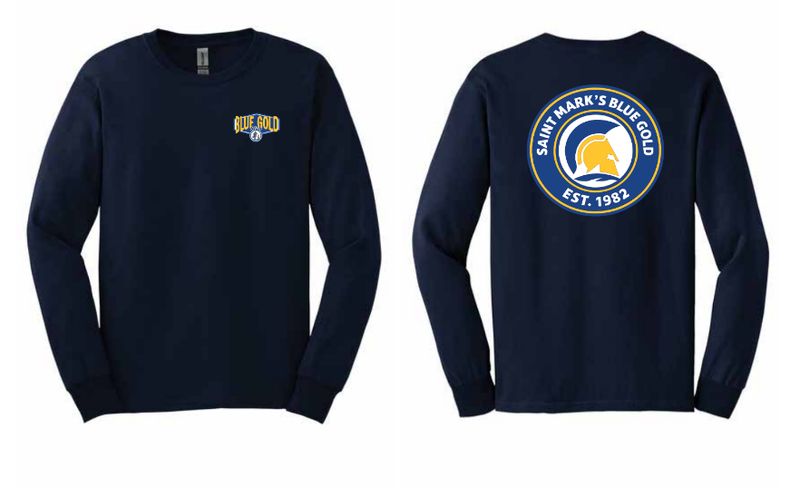 Blue Gold Long Sleeve. Tee Pre-Sale (25-26) Blue Gold Long Sleeve. Tee Pre-Sale (25-26)