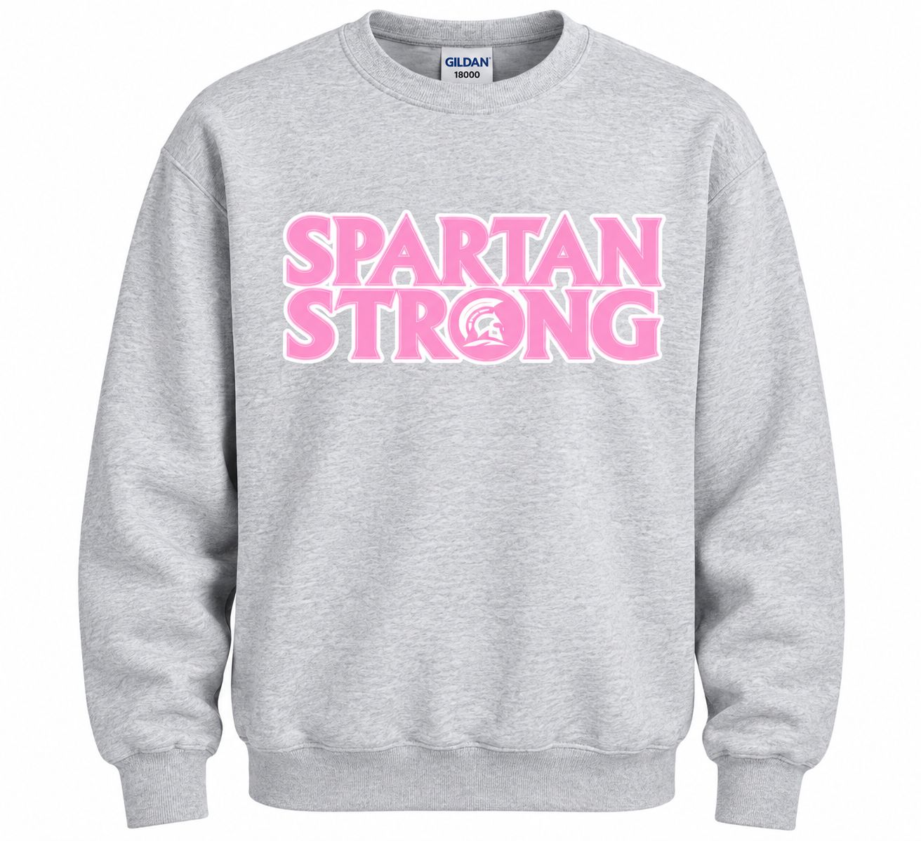 Spartan Strong Grey Crew Sweatshirt 2026 Spartan Strong Grey Crew Sweatshirt 2026