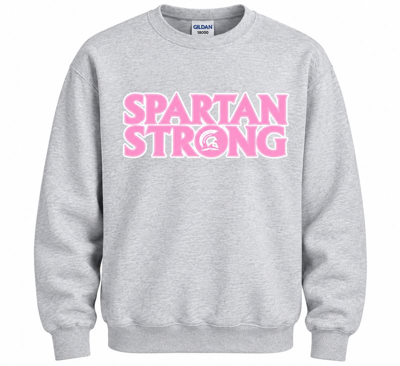 Spartan Strong Grey Crew Sweatshirt 2026 Spartan Strong Grey Crew Sweatshirt 2026