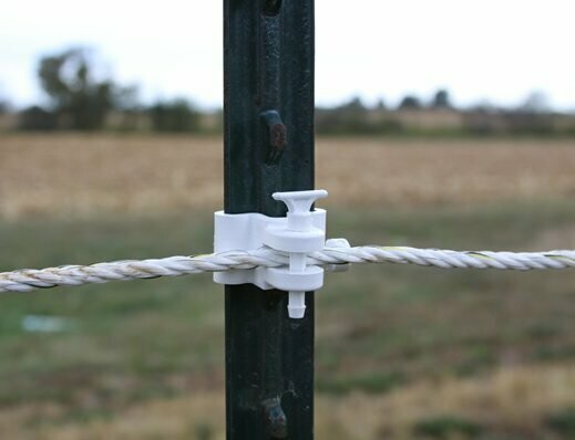 Tru- Form Steel Post Insulator - For Rope or Coated Wire (set of 25)