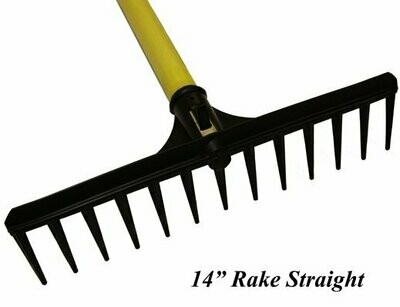 14 Inch Black Straight Rake