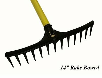 14 Inch Black Bowed Rake