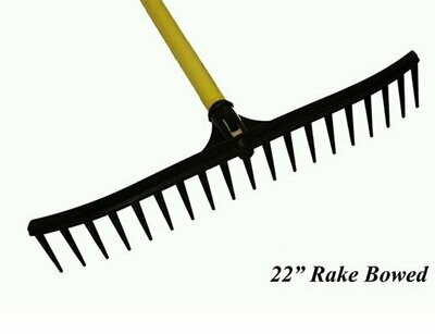 22 Inch Black Bowed Rake