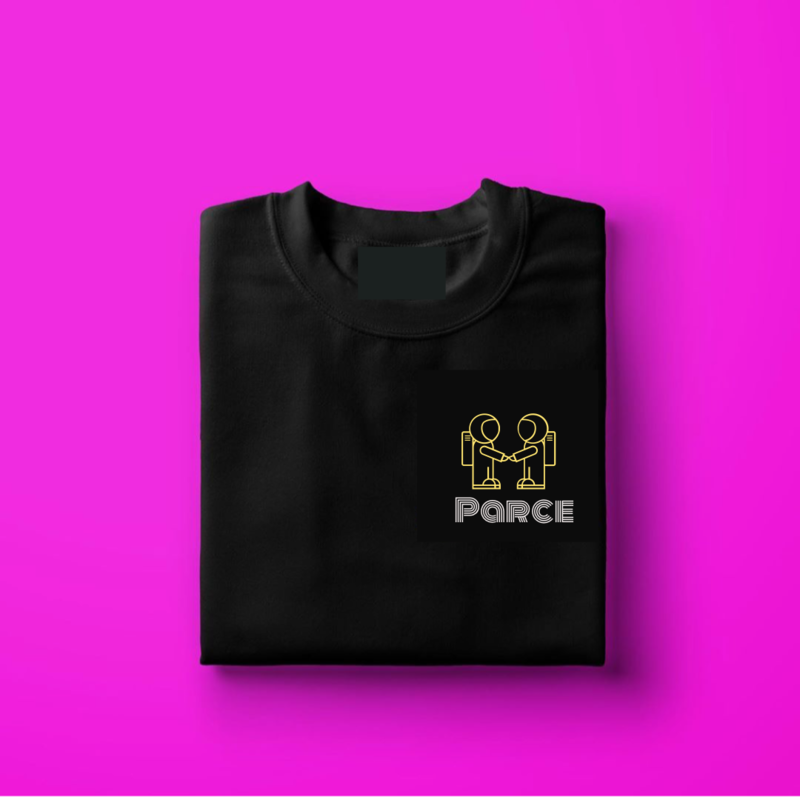 T-Shirt color negro - &quot;´Parce&quot;