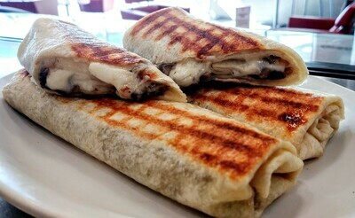 WRAP - Mushrooms, Honey, Garlic &amp; Cheese