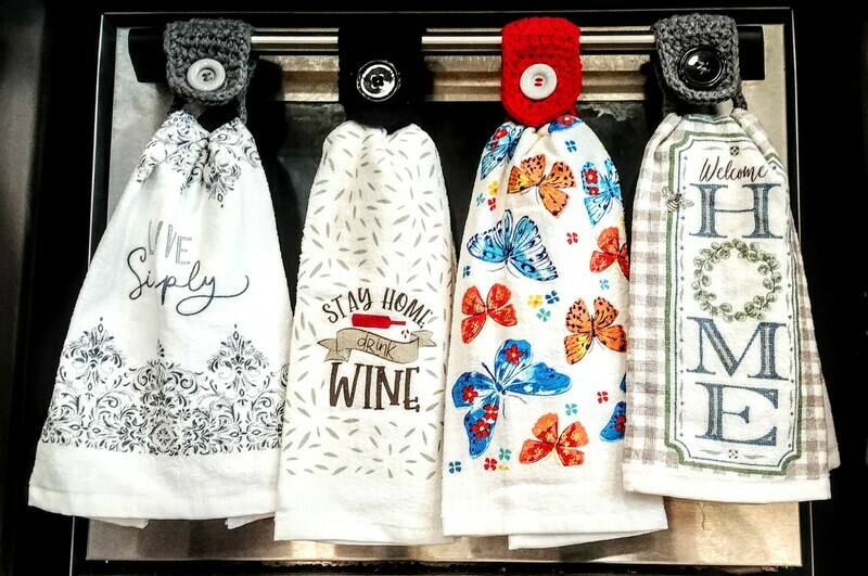 Ruby Knits - Tea Towels & Holder