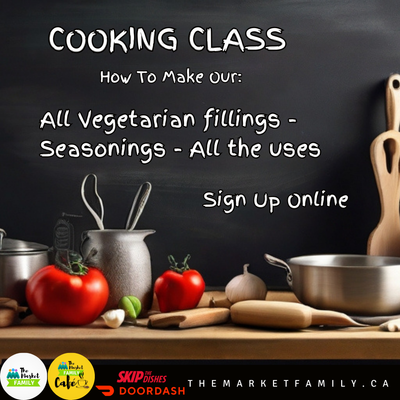 Cooking Class:  All Vegetarian Fillings &amp; Seasonings with All the uses (wrap/sandwich/empanada).