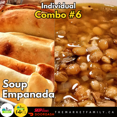 COMBO INDIVIDUAL 6: Soup + Empanada by Choice