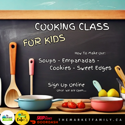 Cooking Class FOR KIDS:  Soups (vegan &amp;gluten free) - Empanadas (meat &amp; vegetarian) -Cookies &amp; Sweet Edges