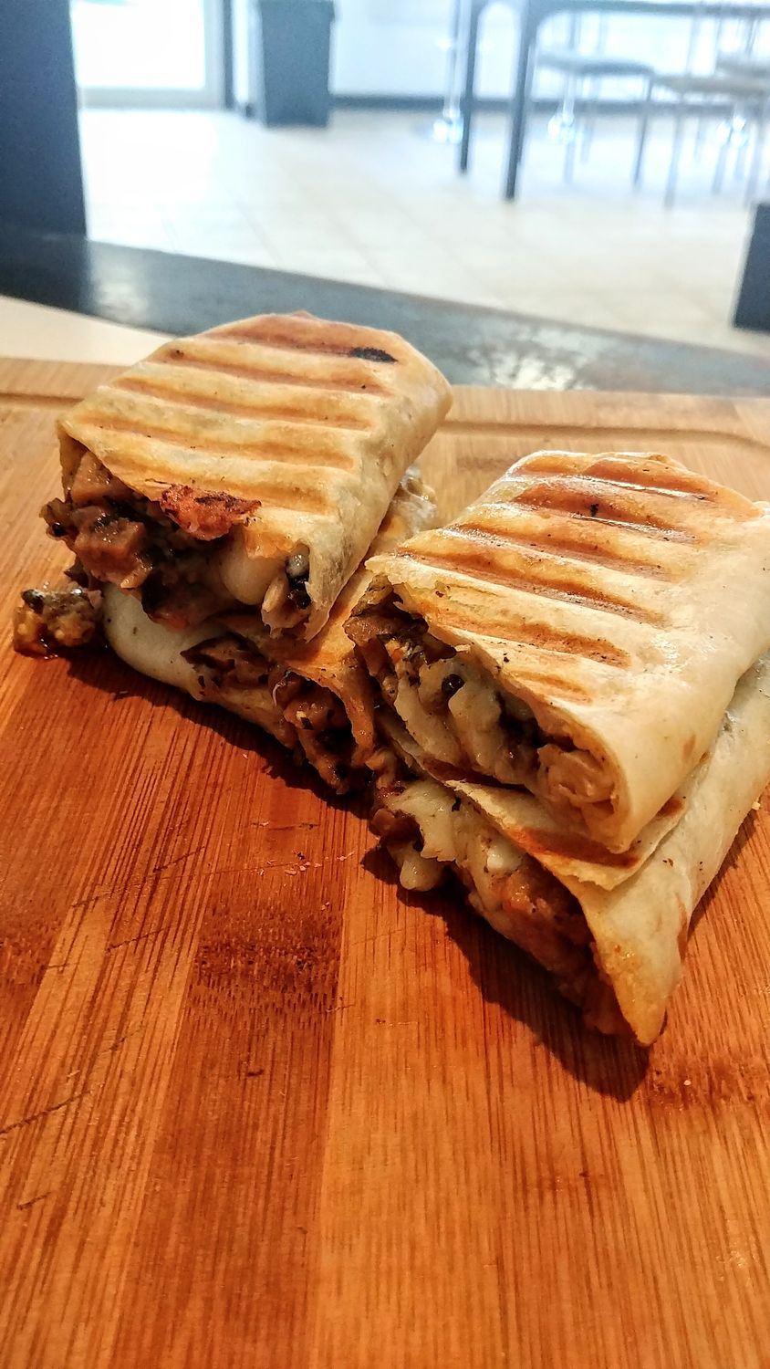 La Loca Vegetarian Wrap - Tofu, Mushrooms, Egg, Mayonnaise &amp; Cheese