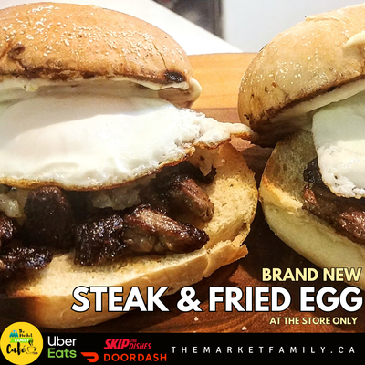Steak Strips + Fried Egg - Breakfast Sandwich