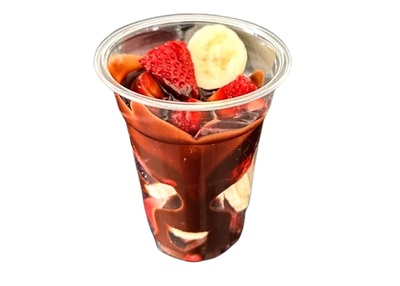 Strawberry Banana &amp; Chocolate Syrup Cup