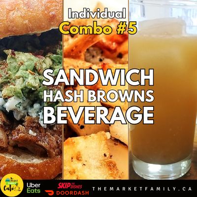 COMBO INDIVIDUAL 5 - Sandwich + Hash Browns + Drink